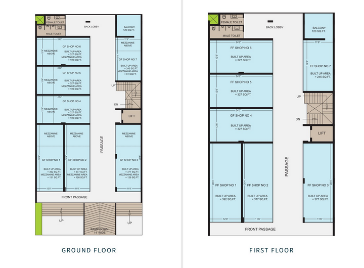 Greenmount Tower Floor Plans